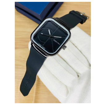 Stylish Square Dial Smooth Rubber Straps || Casual Watch Stylish Analog Watch