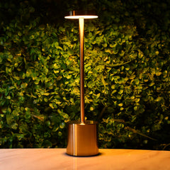 Modern Minimalist Design Metal Touch Sense LED Lamp – Dimmable, USB Rechargeable, 3 Light Modes - Best for Bedroom, Living, and Restaurants