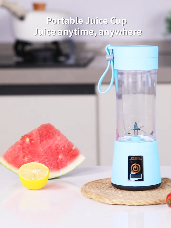 NEW USB Rechargeable Mini Juicer Blender with 6 Blades Portable Electric Blender