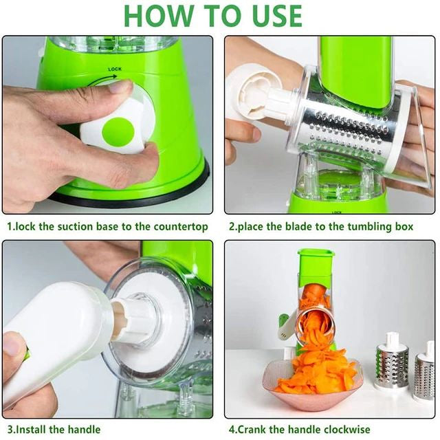 3 in 1 Vegetable Cutter Machine Food Graters Chopper Shredders