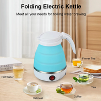 Electric Kettle Foldable Silicone Portable Water Travel Kettle