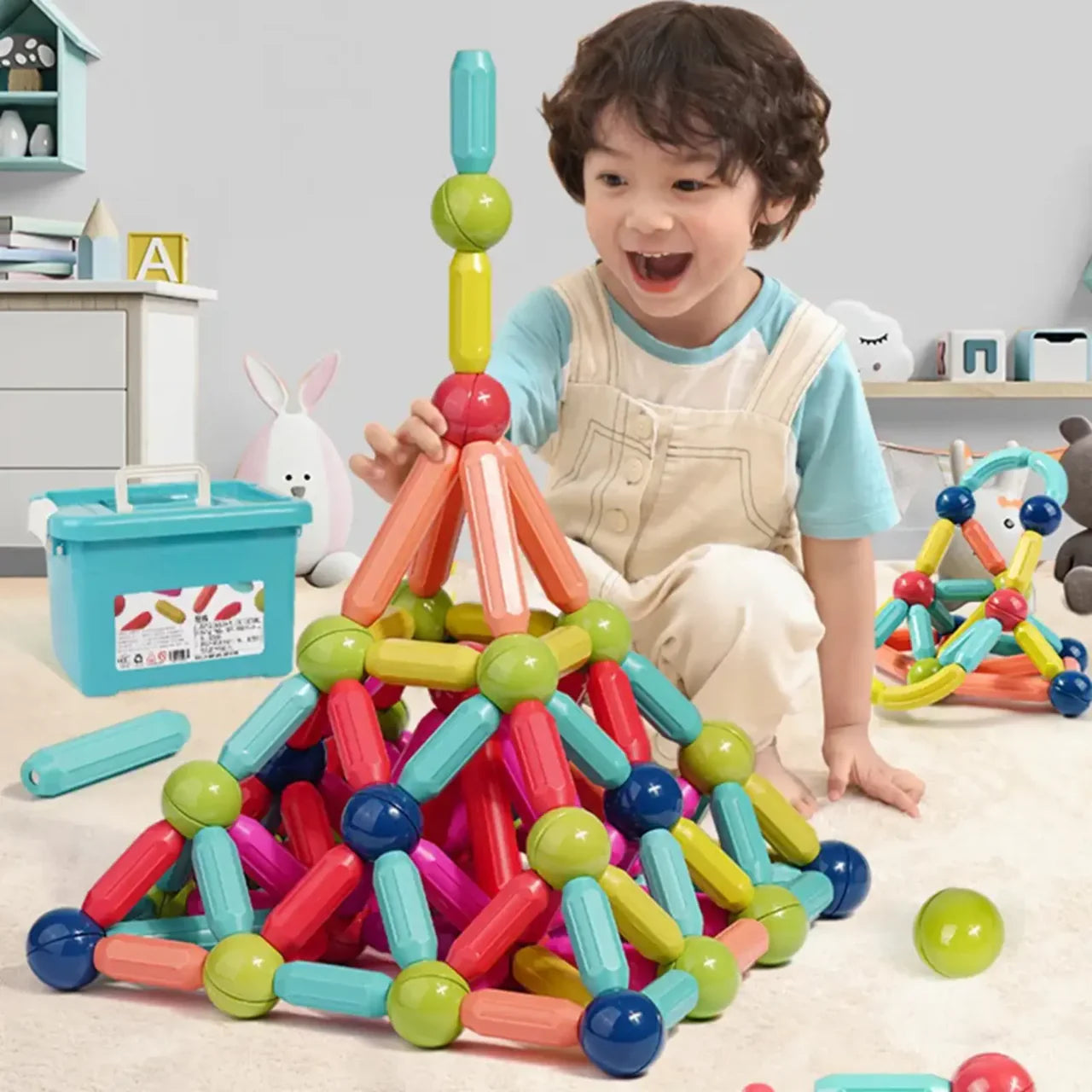 Magnetic Sticks Building Blocks For Kids Learning 25 Piece