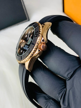 RLX - Rose Gold SILICON STREP Men Watch