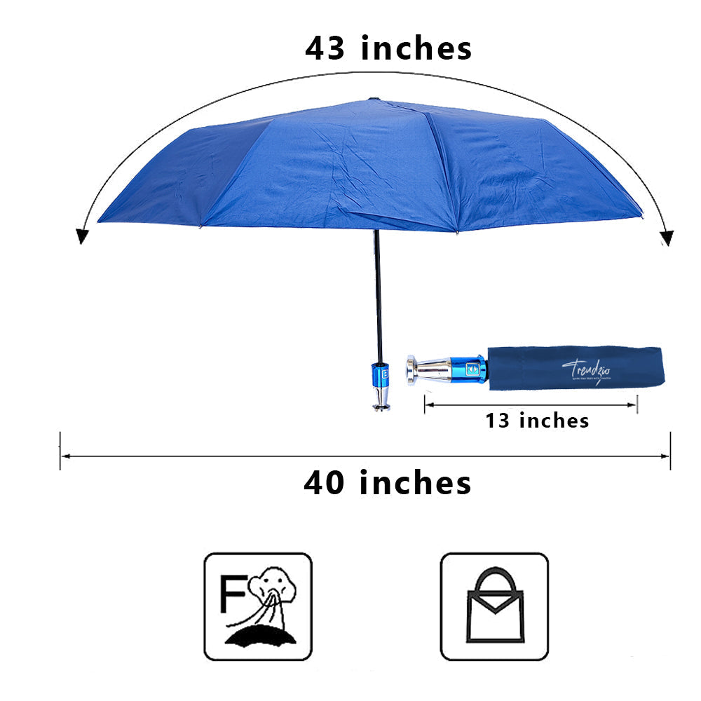 Automatic Open & Close 10 Ribs Windproof Folding Umbrella