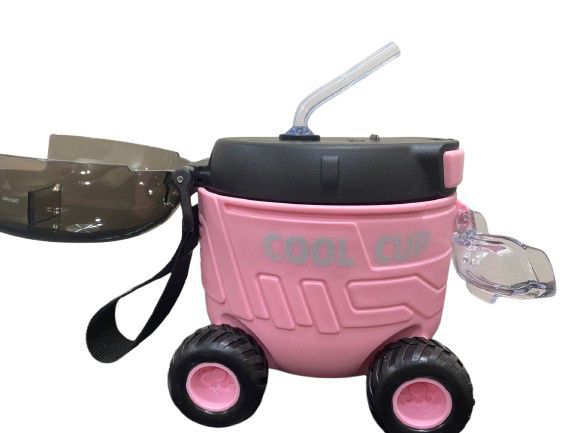 Sippy car pink Water Bottle