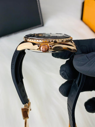 RLX - Rose Gold SILICON STREP Men Watch
