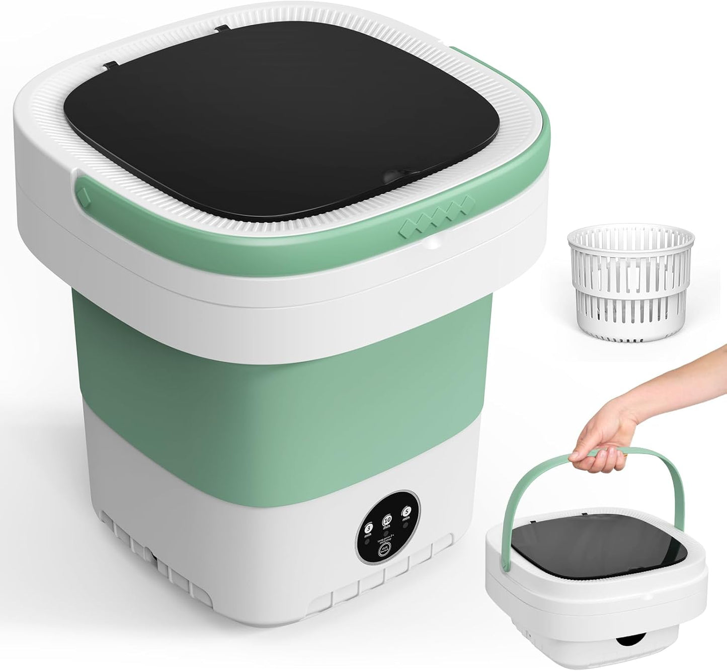Mini Foldable Washing Machine with Dryer – Portable & Powerful (12L)